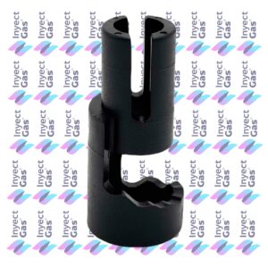 RV 6936  BUJE COMANDO LONGVIE  PLASTICO NEGRO