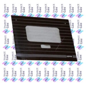 VID112 Vidrio Templados para Horno x Marca (ORIGINALES) ESCORIAL EXTERNO 49.8X41.8 SEPIA BORDO P/PIROMETRO