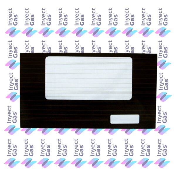 VID121 Vidrio Templados para Horno x Marca (ORIGINALES) FLAMEX/HEINEKEN EXTERNO 55.7X33.8 MARRON