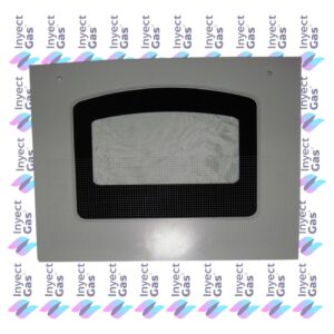 VID123 Vidrio Templados para Horno x Marca (ORIGINALES) INELGA EXTERNO 55X44.5 CON AGUJERO BLANCO