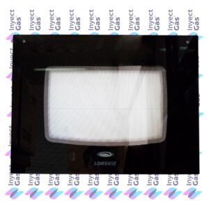 VID127 Vidrio Templados para Horno x Marca (ORIGINALES) LONGVIE EXTERNO 58X42.5 2600 NEGRO