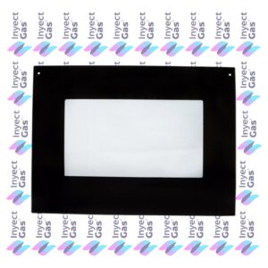VID163 Vidrio Templados para Horno x Marca (ORIGINALES) ORBIS EXTERNO 54X42.3 C/AGUJERO NEGRO