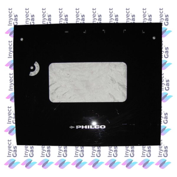 VID180 Vidrio Templados para Horno x Marca (ORIGINALES) PYFER EXTERNO 54.3X45.9 C/PIROMETRO C/AGUJERO NEGRO