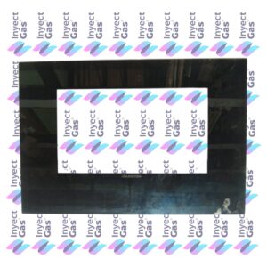 VID2 Vidrio Templados para Horno x Marca (ORIGINALES) ARISTON EXTERNO 57.5X43.6CM  ESPEJO NEGRO