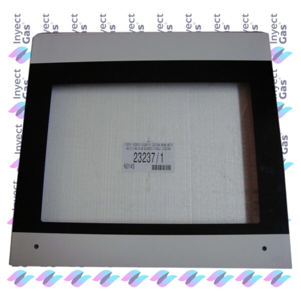 VID43 Vidrio Templados para Horno x Marca (ORIGINALES) BRAM-METAL EXTERNO 49.5X46.6 M/VITRO/4 PLACAS BLANCO